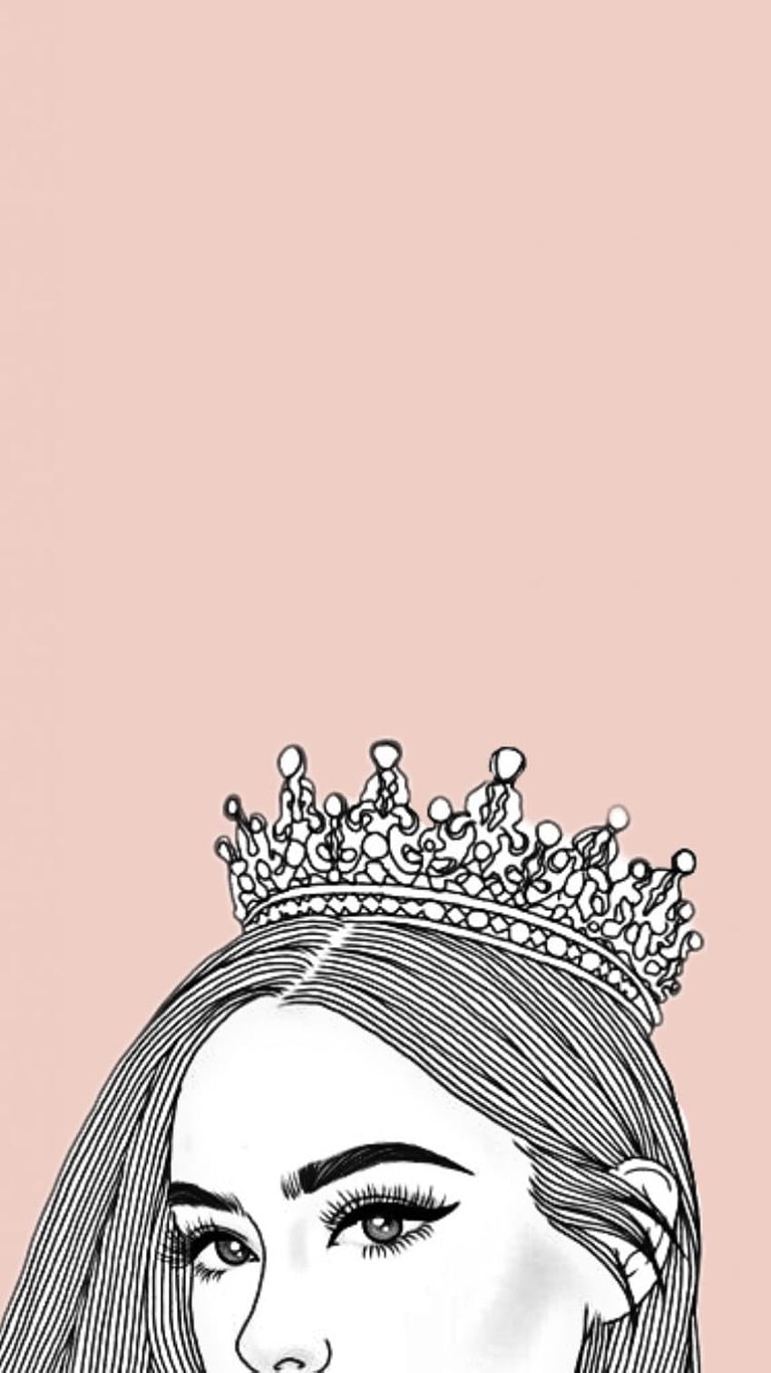 Pink Queen, Pink Crown HD phone wallpaper