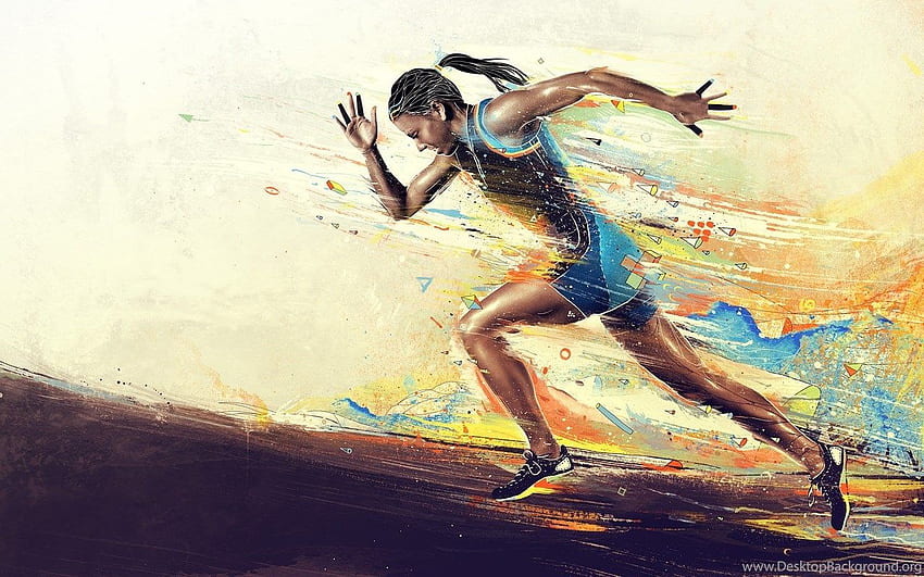 Running , Background Path, Javelin Thrower HD wallpaper