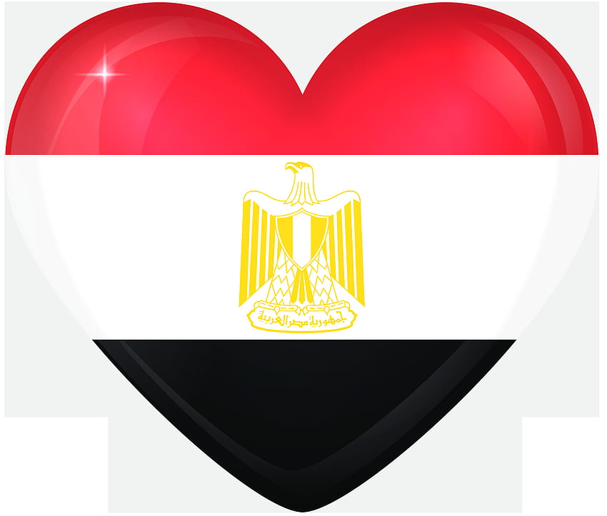 Egypt Large Heart Flag, Egyptian Flag HD wallpaper