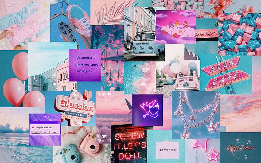 Aesthetic Blue And Pink PC HD wallpaper | Pxfuel