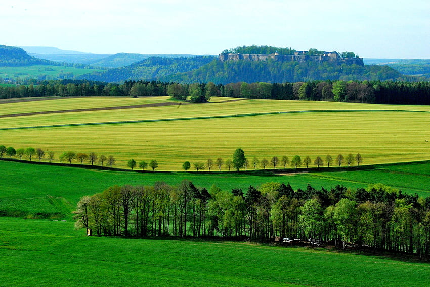 Farms, landscape, nature, trees HD wallpaper | Pxfuel