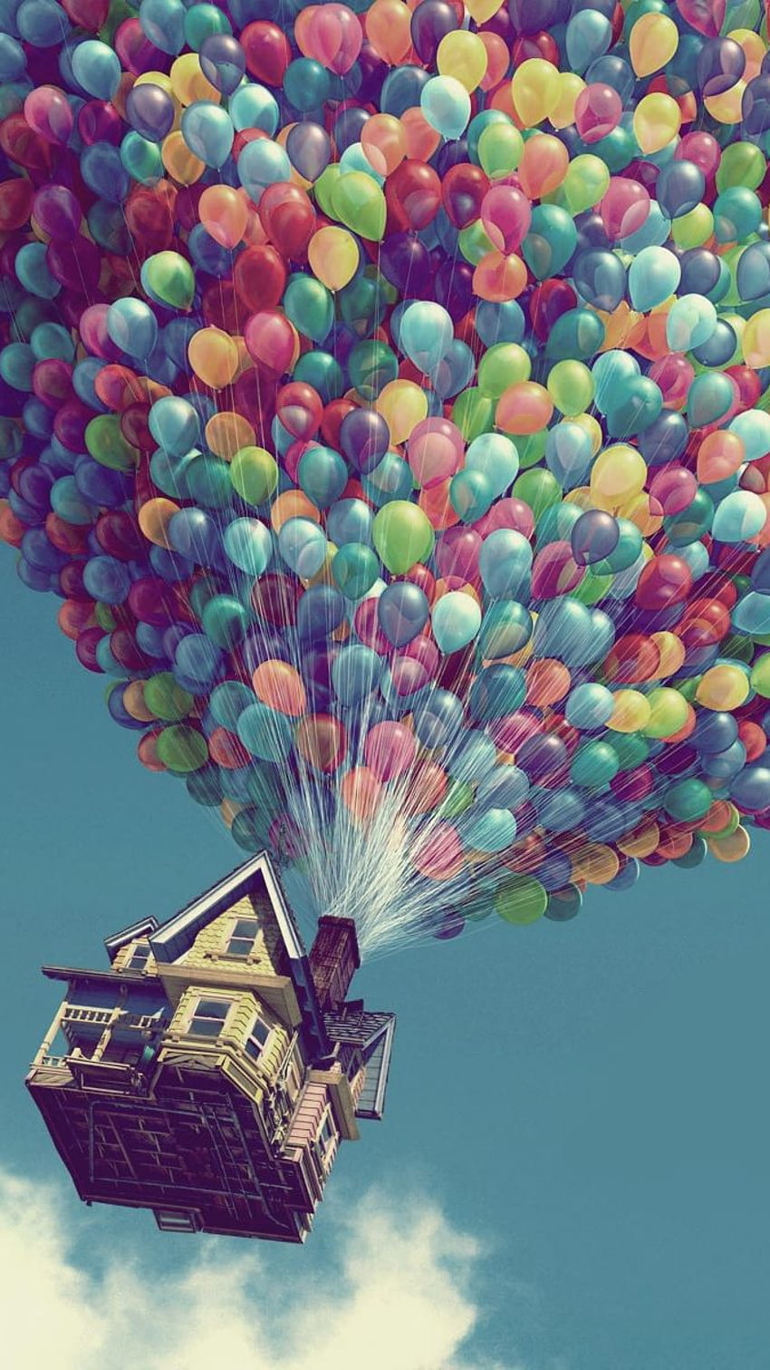 Dom z balonów, ślicznotko, dom Tapeta na telefon HD