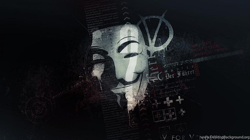Vendetta Mask .dog, Cool Anonymous Mask papel de parede HD
