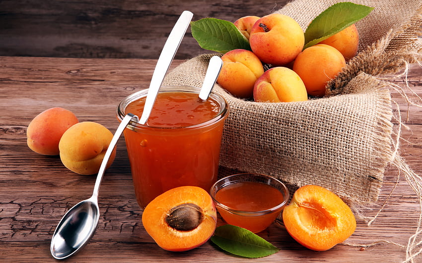 Apricot Powidl, buah, powidl, aprikot, makanan Wallpaper HD