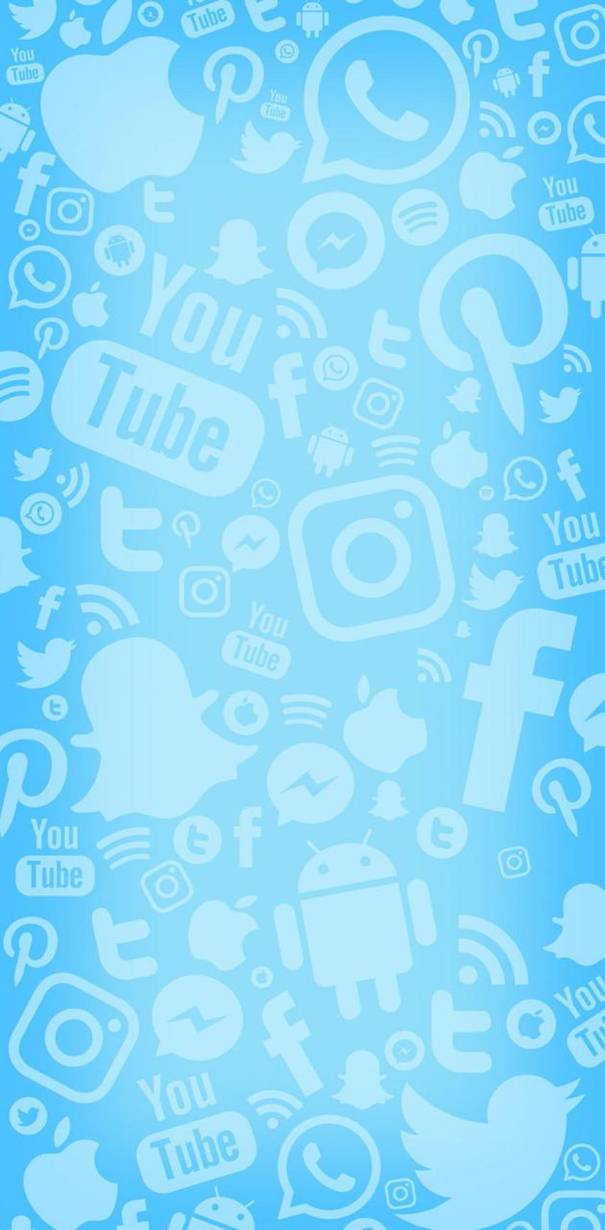 Социални медии, икони за социални медии HD тапет за телефон