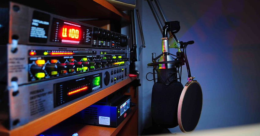 dello studio radiofonico della stazione radio - - - Suggerimento Sfondo HD