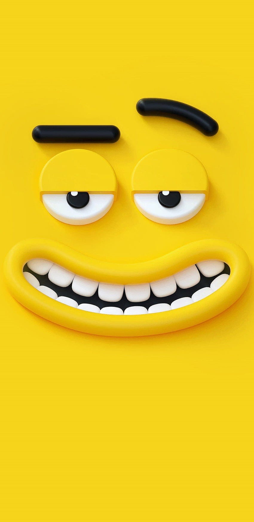 Amarelo. desenho animado, emoji, desenho animado Papel de parede de celular HD