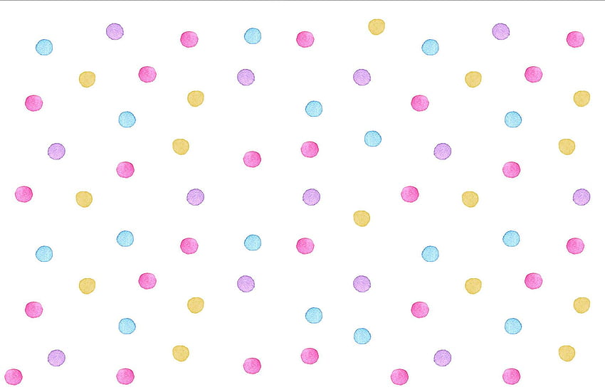 Kids Watercolor Polka Dot Mural, Pink and White Polka Dot HD wallpaper