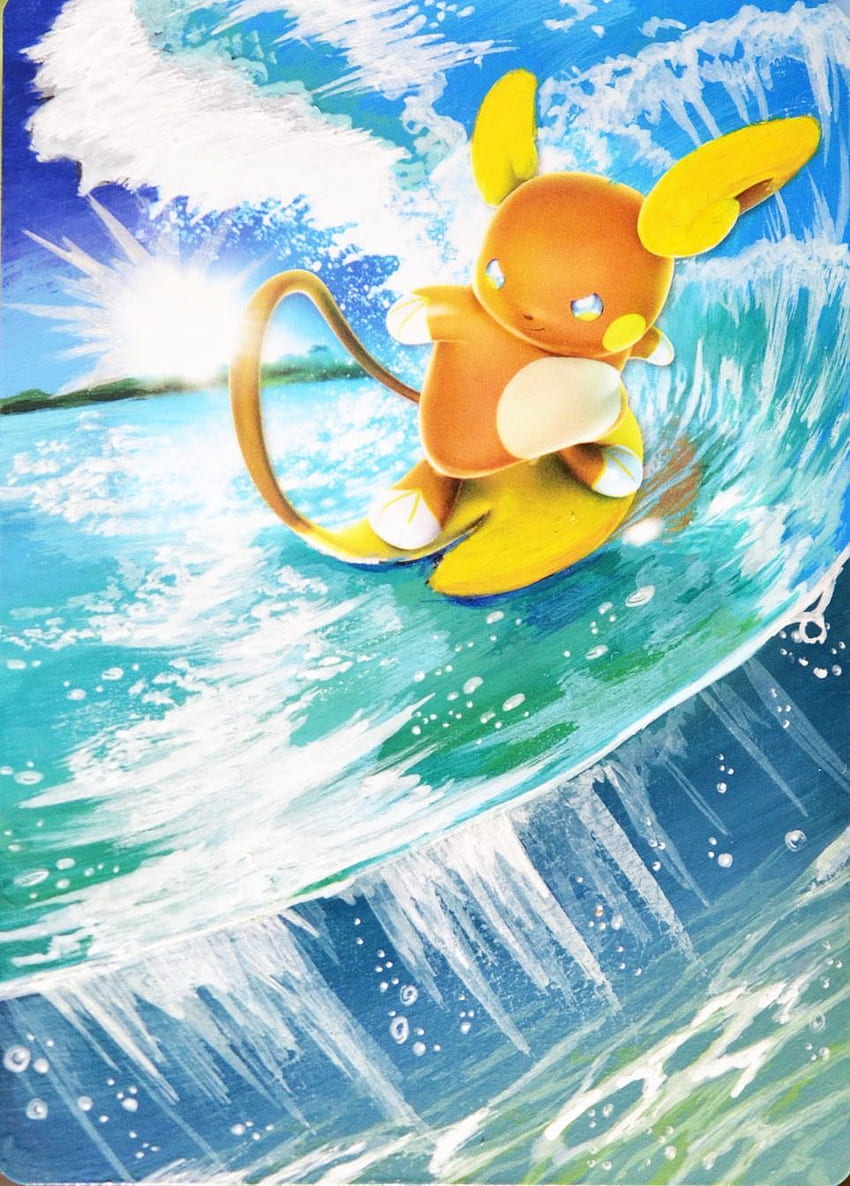 Alolan Raichu is so cool and cute! Surfing on his tail like a boss. Pokemon  alola, Cute pokemon , Pokemon HD phone wallpaper | Pxfuel