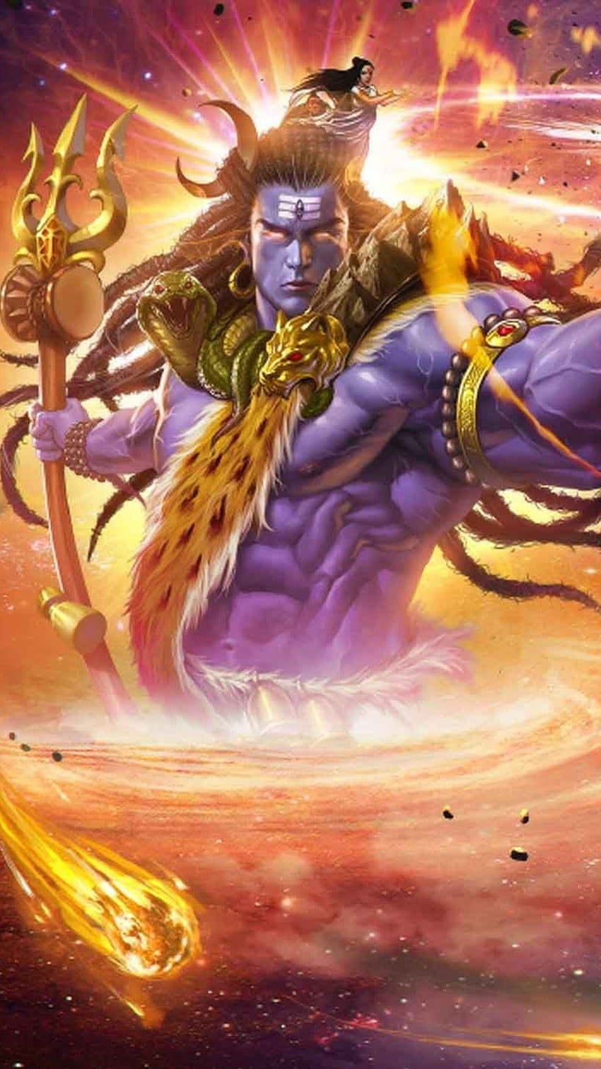 Rudra Shiva, Wütend, Lord Shiva HD-Handy-Hintergrundbild