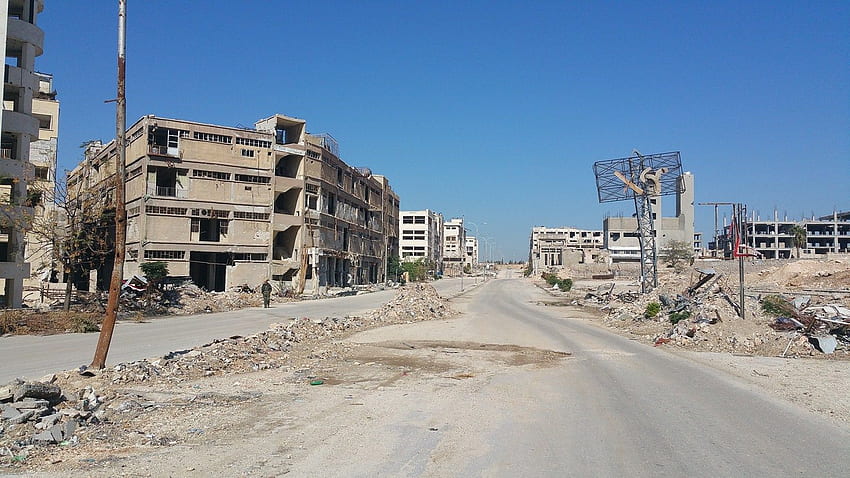 Empresários de Aleppo ponderam reconstrução papel de parede HD