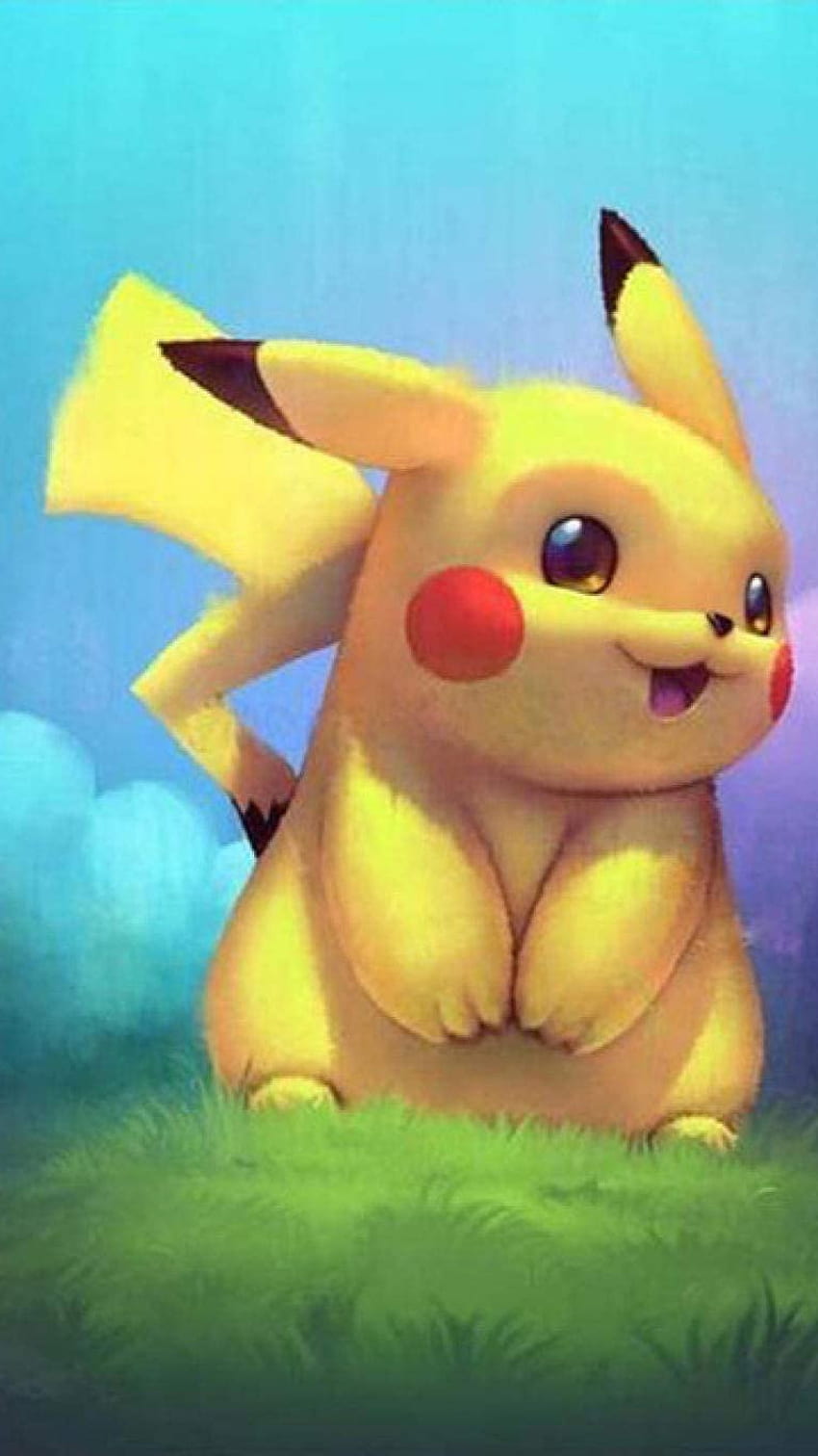 Dibujos animados de Pikachu, Lindo, Dibujos animados, Pokémon fondo de pantalla del teléfono