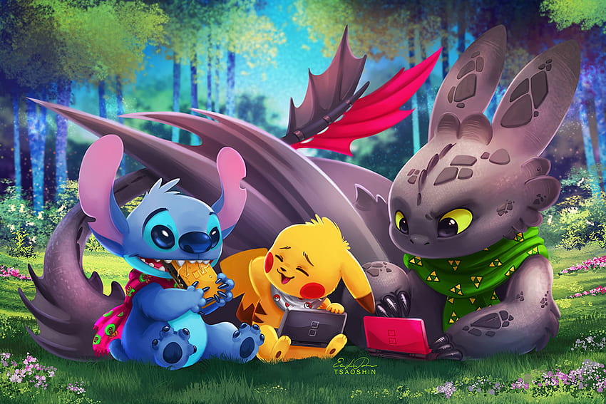 Lilo และ Stitch สุดน่ารัก แล็ปท็อป Stitch Disney วอลล์เปเปอร์ HD