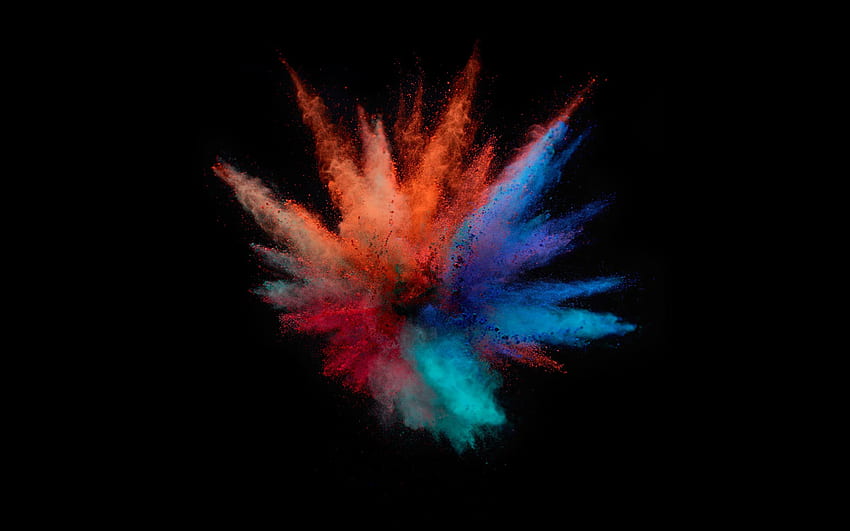 MacBook Pro Color Splash, Colorful Splash HD wallpaper