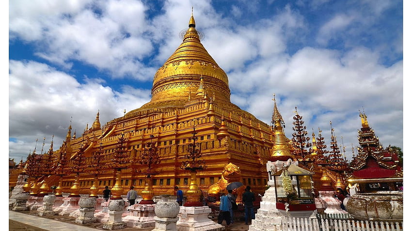 Kuthodaw Pagoda, Mandalay, Burma HD wallpaper