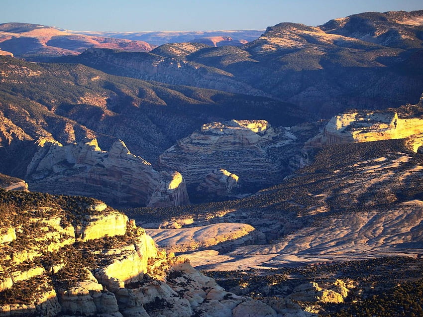 Dinosaur National Monument, zabawa, kanion, chłodno, przyroda, góry Tapeta HD