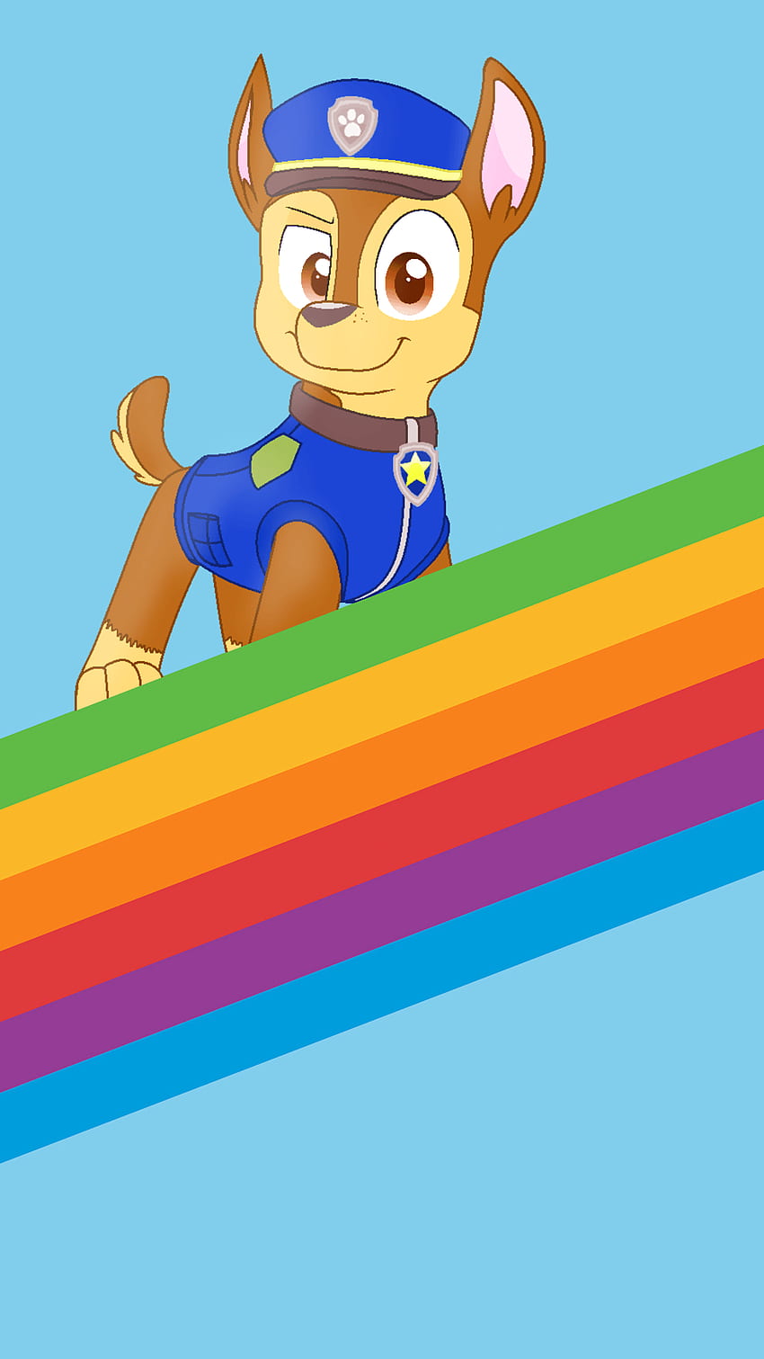 Apple iPhone : Chase Rainbow Stripe in 2020. Paw patrol characters, Chase paw patrol, Cartoon HD phone wallpaper