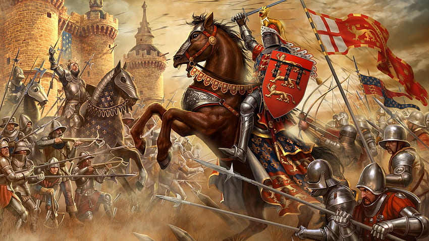 Schlacht, mittelalterliche Schlacht HD-Hintergrundbild