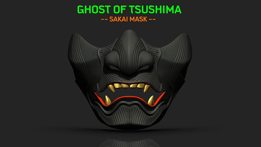 Ghost Of Tsushima - Le masque Sakai - Modèle 3D prêt à imprimer, Ghost Azrael Fond d'écran HD
