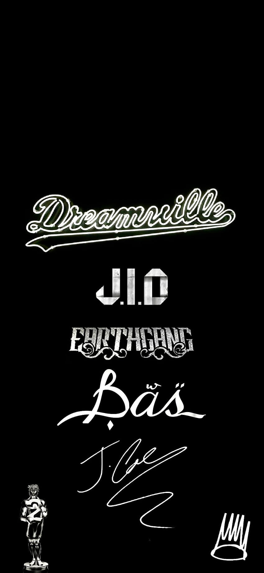 FIJO Dreamville, J. Cole, Bas, JID y EARTHGANG. : dreamvillerecords, La venganza de los soñadores fondo de pantalla del teléfono