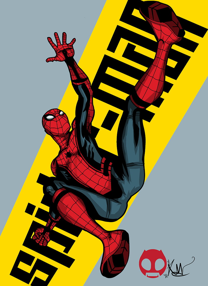 Spider Man: งานคืนสู่เหย้า Spiderman สีเหลือง วอลล์เปเปอร์โทรศัพท์ HD