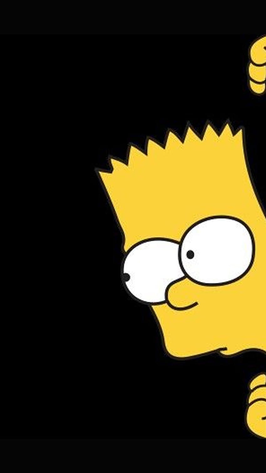 Барт Симпсън, Черният Барт Симпсън HD тапет за телефон