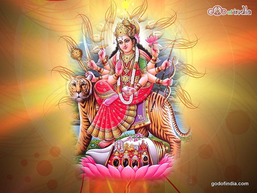 Durga Maa Sherawali fondo de pantalla