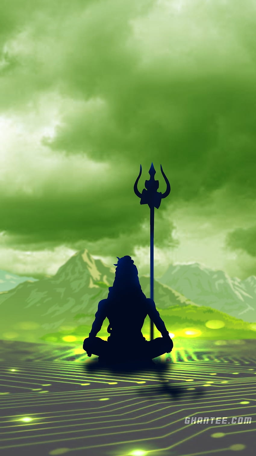 Mahakal Ke, Green Background HD phone wallpaper | Pxfuel