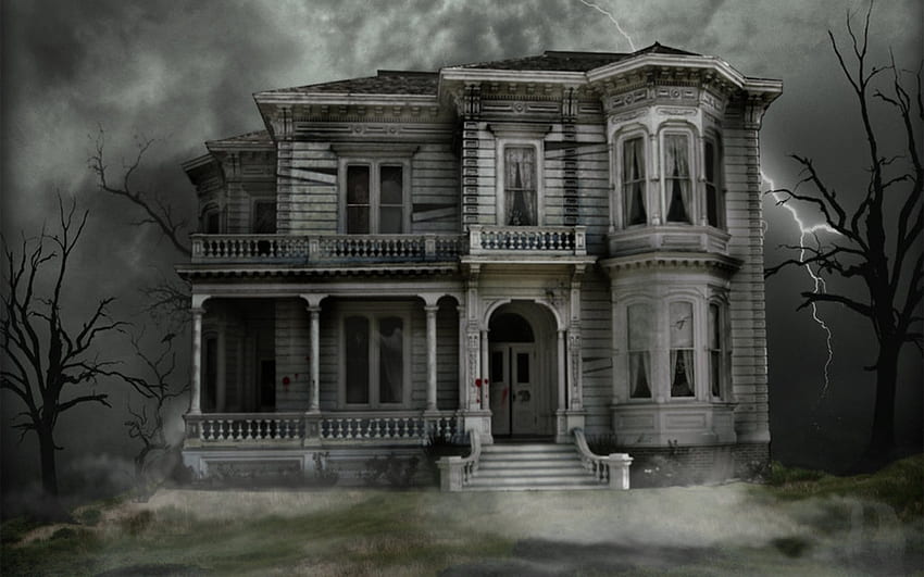 Haunted House - Haunted Mansion, Gruseliges Spukhaus HD-Hintergrundbild