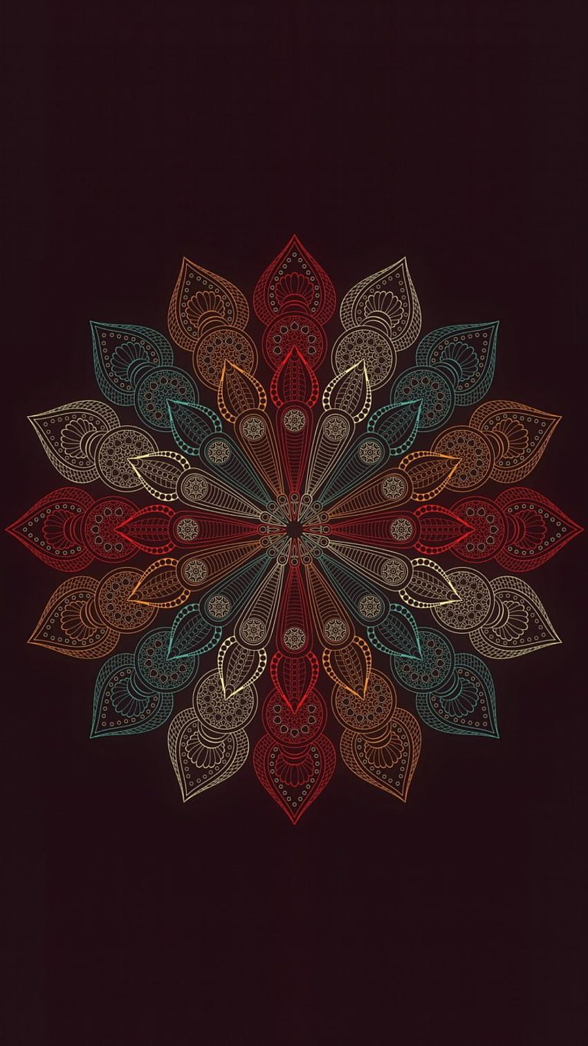 Mandala-Blume - [], Blumen-Mandala HD-Handy-Hintergrundbild
