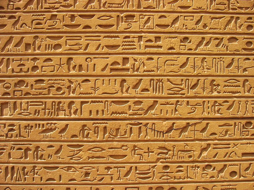 Hiéroglyphes égyptiens, hiéroglyphes égyptiens Fond d'écran HD