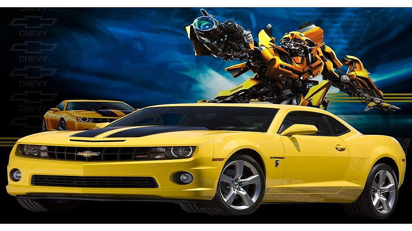 Bumble bee robot of yellow car for Android, Bumblebee Car HD wallpaper