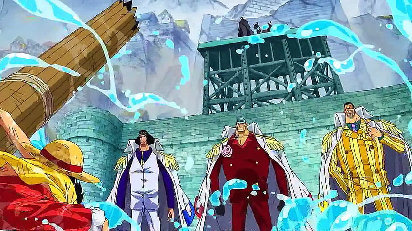 Rufy vs. 3 Admirals: Ao Kiji, Akainu e Kizaru (LEGGI DESC.) - video Dailymotion, Admirals One Piece Sfondo HD