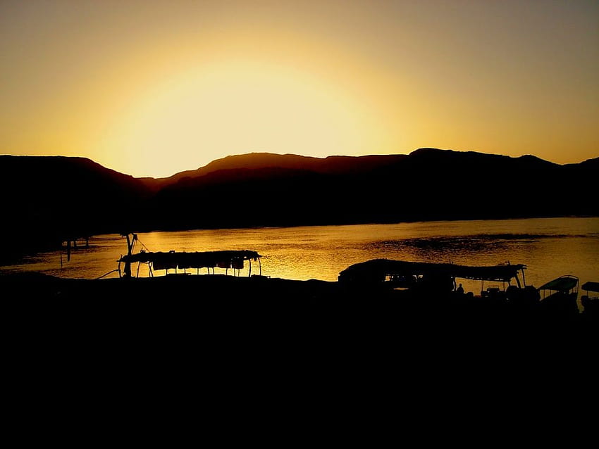 Sudan-Sonnenuntergang HD-Hintergrundbild