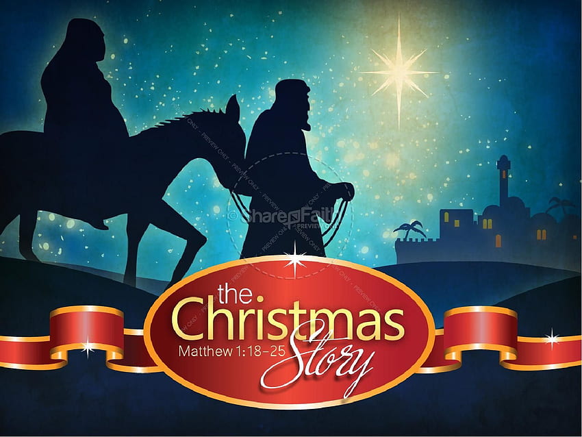 A História de Natal PowerPoint, História da Natividade de Natal papel de parede HD