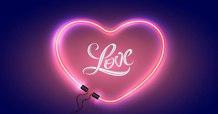 Love Heart Neon Sign - Love Heart Neon Sign sul tuo cellulare o tablet, Love Neon Sfondo HD