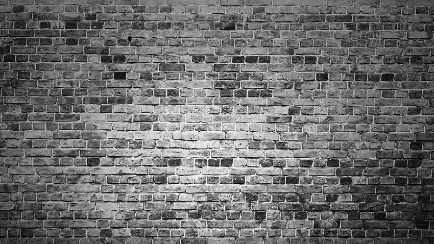 brick wall, black and white, , , background, ed87d0 HD wallpaper