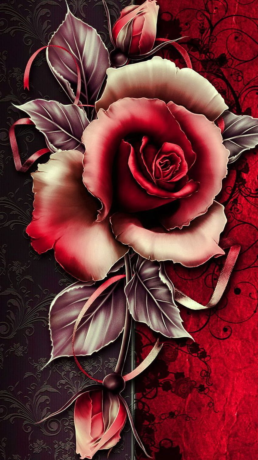 Red Rose Live - Flower Red Rose Rose Gold - , Rose Gold Flowers HD phone  wallpaper | Pxfuel