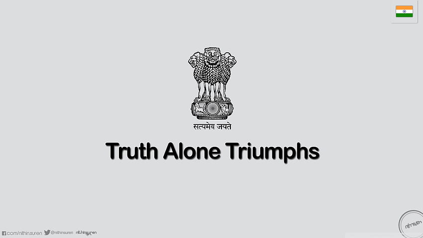 Truth Alone Triumphs_nithinsuren Ultra Background, Satyamev Jayate HD  wallpaper | Pxfuel