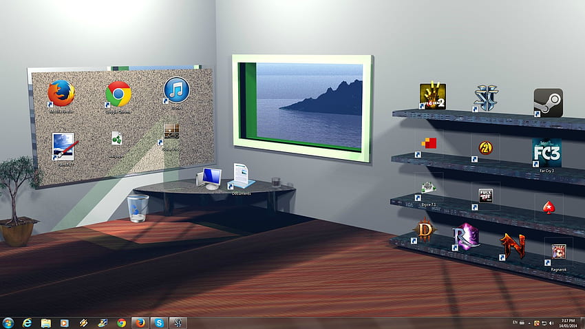 shelf , room, screenshot, technology, furniture, games, Room HD wallpaper