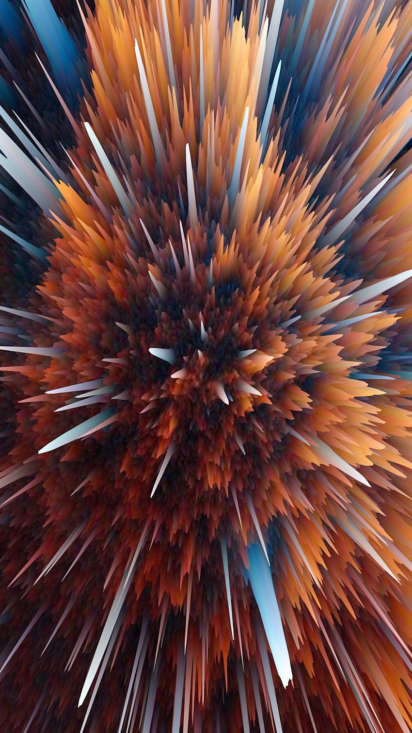 Explosion de particules abstraites Fond d'écran de téléphone HD