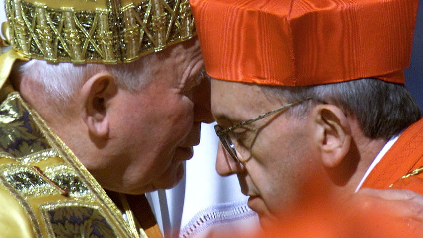 He was a great, ' Pope Francis says of St. John Paul II, Pope John Paul 2 HD wallpaper