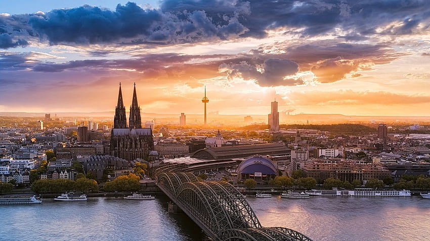 Cattedrale di Colonia Germania Città - Sfondo HD