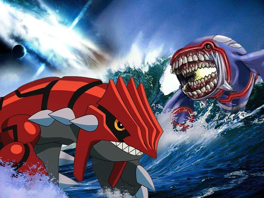 Adesivo de parede Pokemon Groundon & Kyogre 2.00 x 1,00.