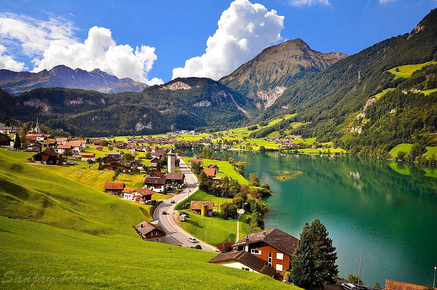 Швейцария, швейцарска природа HD тапет