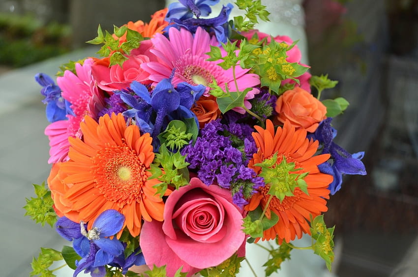 *** Bouquet colorato ***, kolorowy, natura, bukiet, kwiaty Sfondo HD