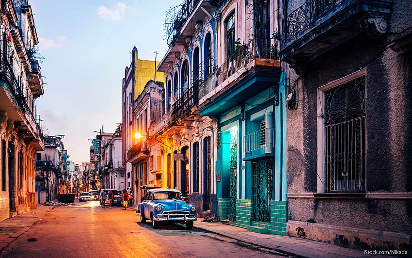 Могат ли американците да пътуват до Куба? Да, и Хавана Куба HD тапет