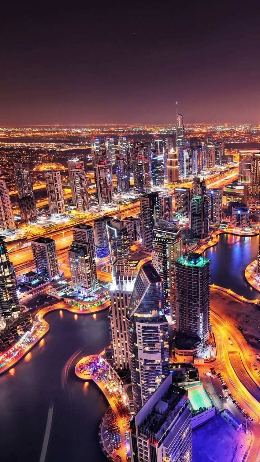Dubai Night Lights, Dubai at Night HD phone wallpaper | Pxfuel