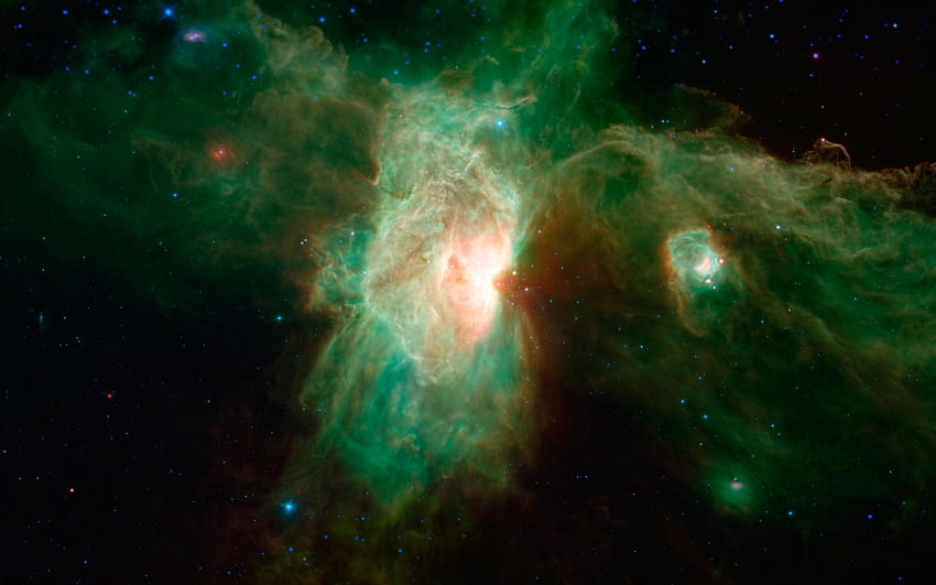 The famous Horsehead nebula takes on a ghostly appearance in this from NASA's Spitzer Space HD wallpaper