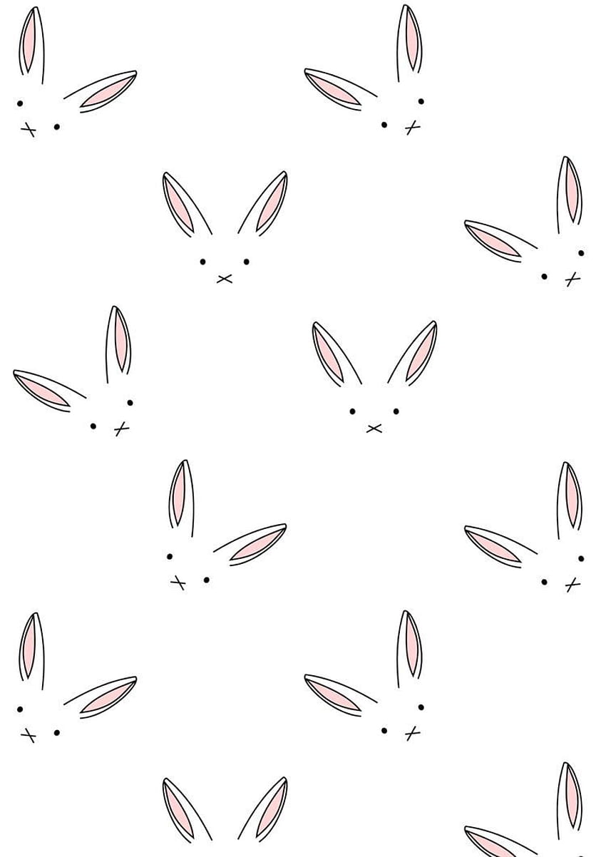 Bunnies. in 2019. Pattern , Cute, Rabbit Pattern HD phone wallpaper